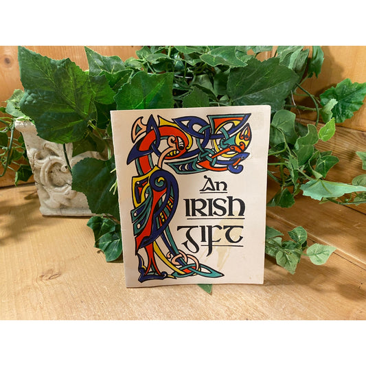 Vintage Ireland Souvenir | Irish Handkerchief | Hand Embroidered Irish Linen Shamrock, Green Ribbon and Tatted Trim | An Irish Gift