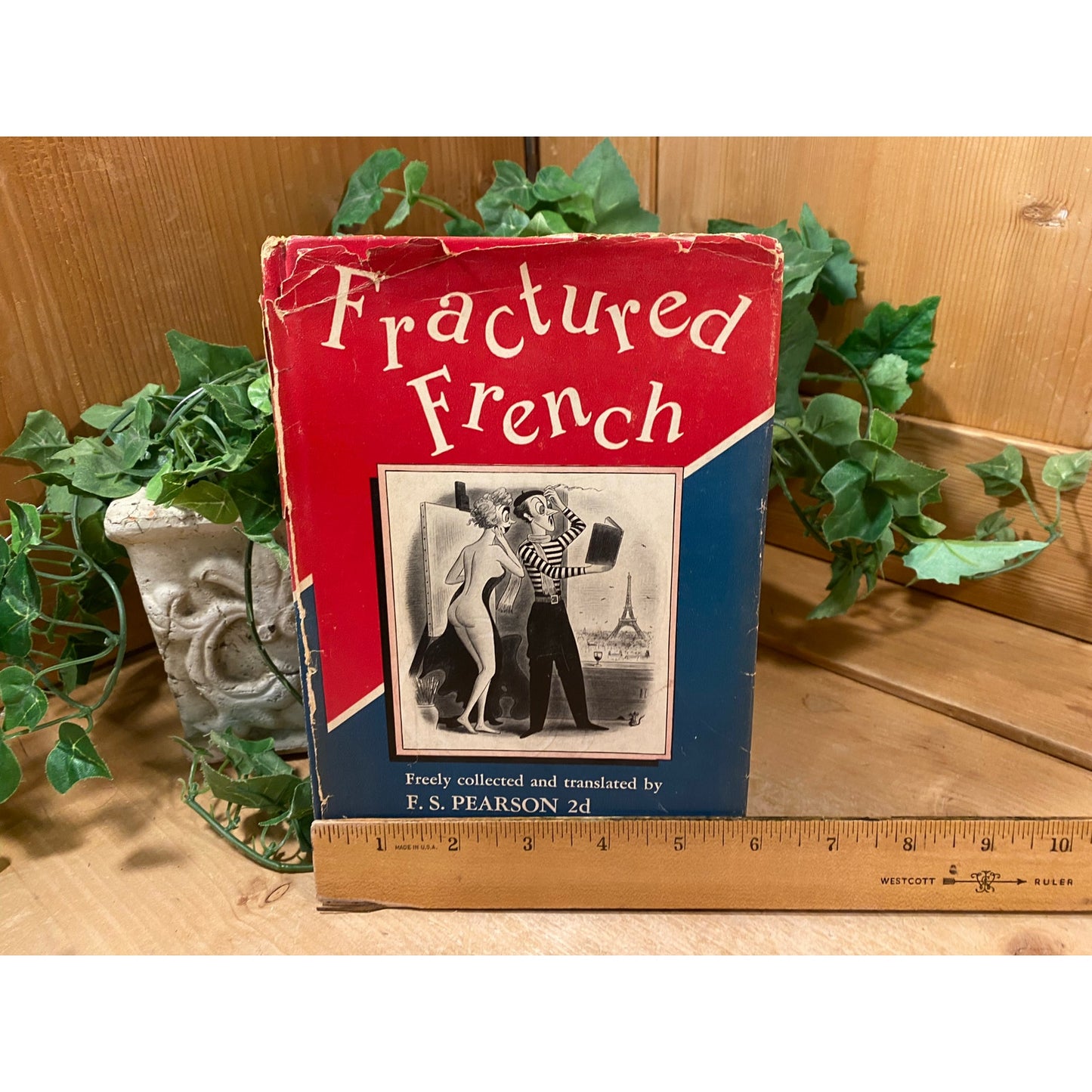 Vintage Book: Featured French | 1950 | Fred Pearson | Humorous Misinterpretations of French Language | Hardcover Book with Dust Jacket | Humor