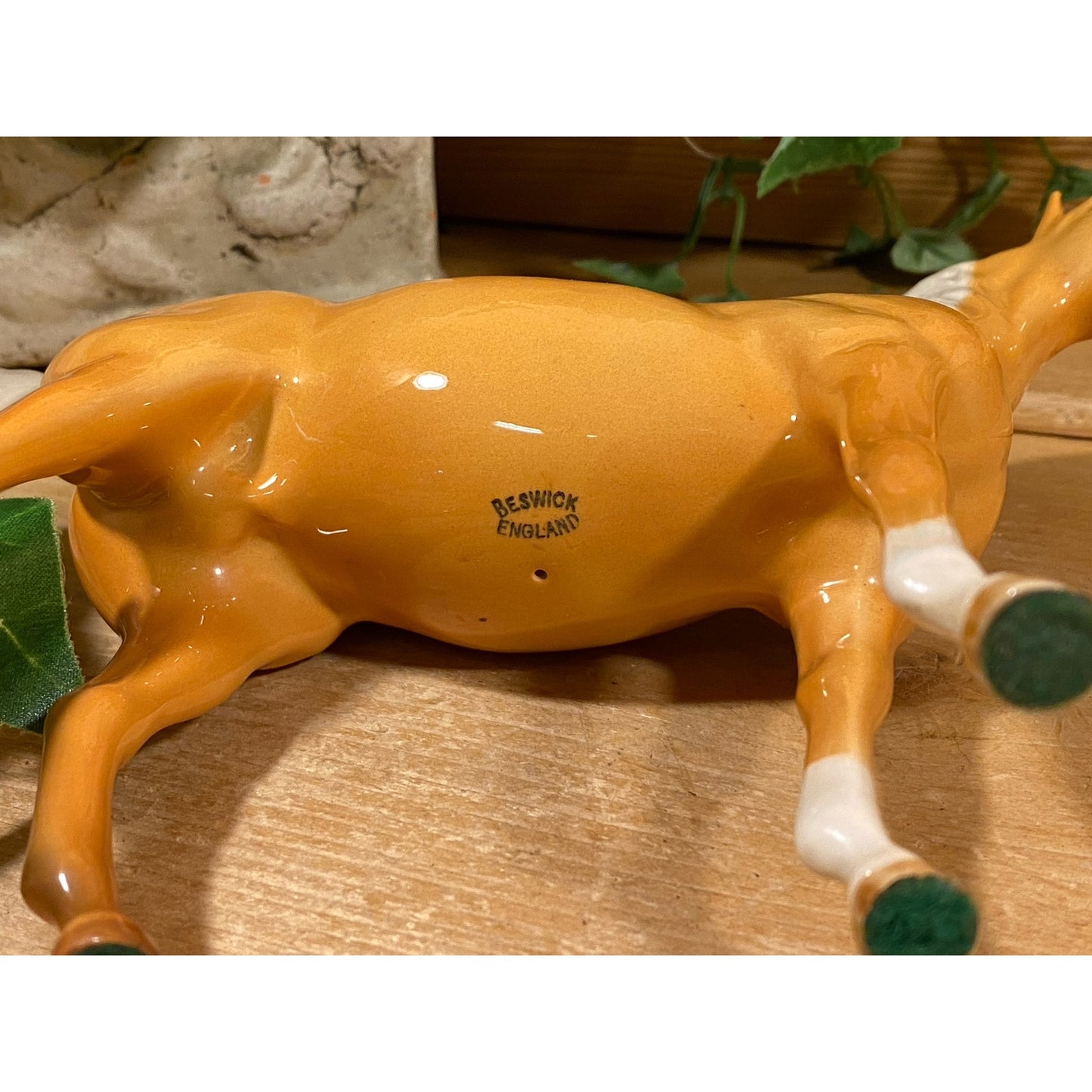 Vintage Beswick Xayal Arab Stallion | Gloss Palamino by Arthur Gredington | Made In England | Collectible Arabian Horse Figurine | Farmhouse