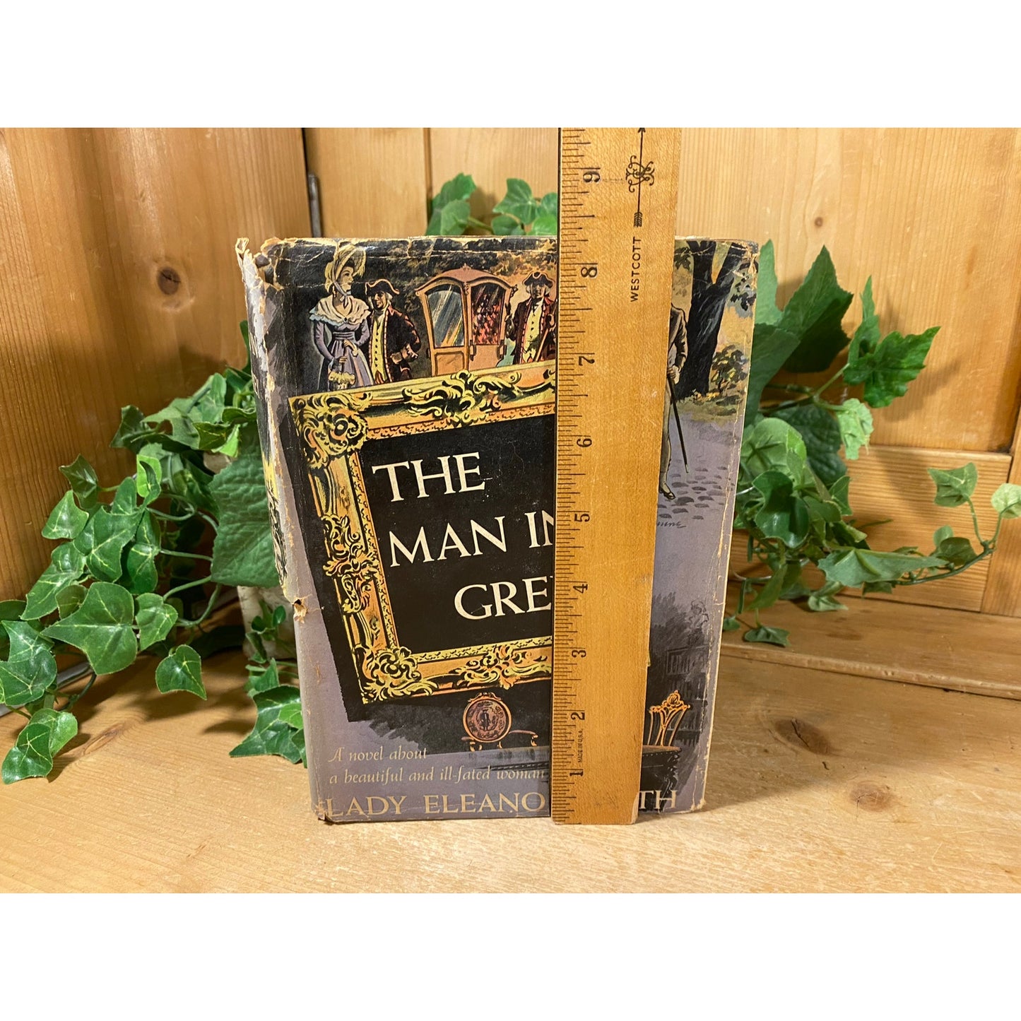 Vintage Book: The Man In Grey I Lady Eleanor Smith | 1942 | Fiction Novel | Hardcover Book | British Melodrama Set In Regency Britain