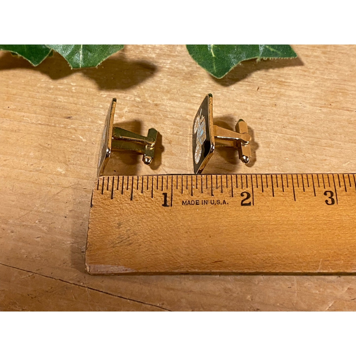 Vintage Royal Carriage Cufflinks - Set of 2 | Metal Cufflinks with Blue Enamel Victorian Carriages | Men's Fashion | Mens Jewelry