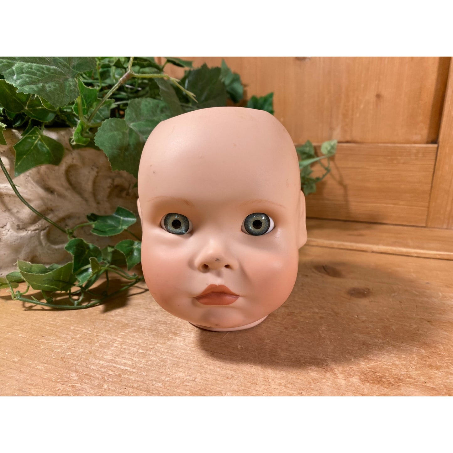 Vintage Porcelain Doll Head with Blue Eyes | Brook | Jones Mold Co. | Dorene Van Ausdal | 1990 | Doll Artist | Doll Making Supplies | Dolls