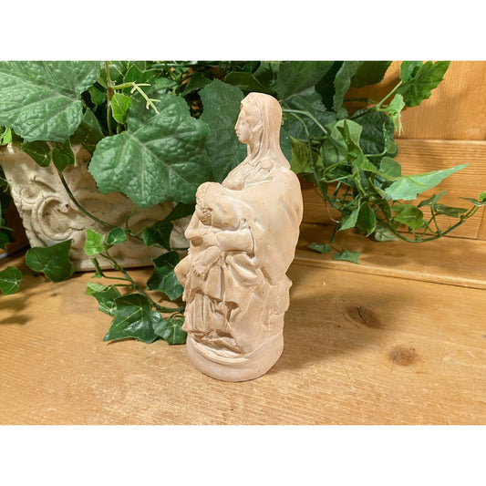 Vintage Statue of the Virgin Mary and Baby Jesus | Madonna | Catholic | Christian Statue | Classic Mother Mary and Infant Jesus Child