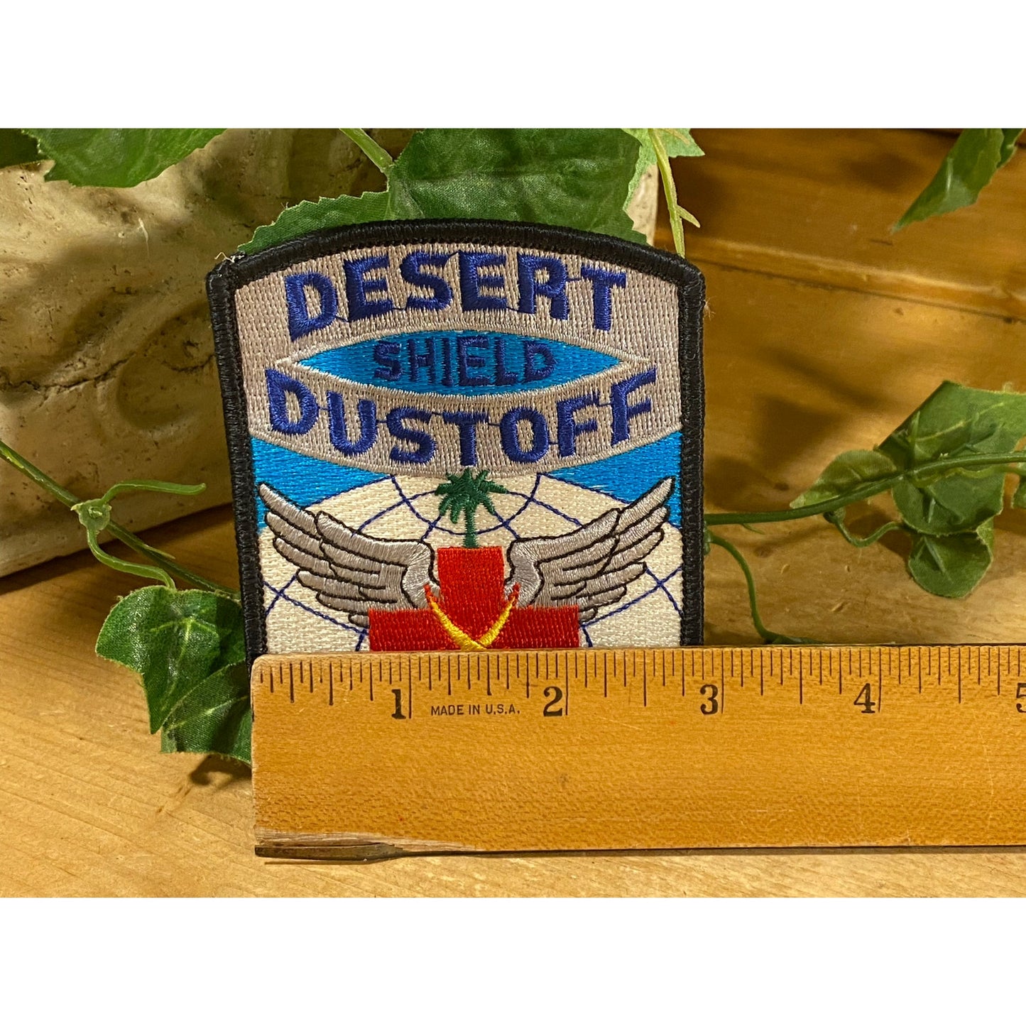 Vintage Reproduction Military Desert Storm Patch | Desert Shield Dustoff | Desert Storm Reproduction Collectible | Medevac Patch | Helicopter