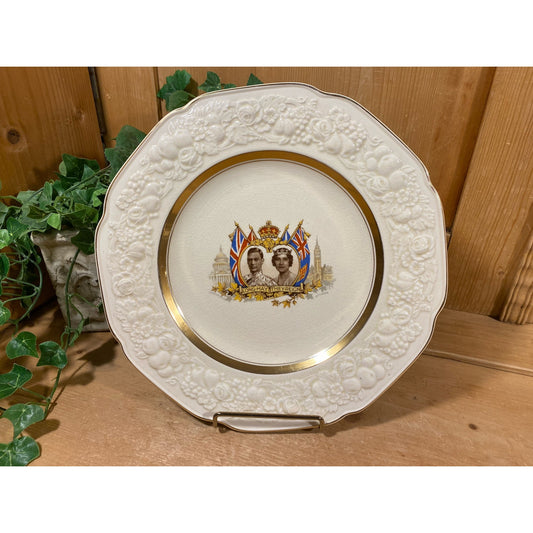 Vintage 1939 King George VI Royal Tour Souvenir Plate | Crown Ducal | England | King George, Queen Elizabeth Visit US/Canada | Cottagecore