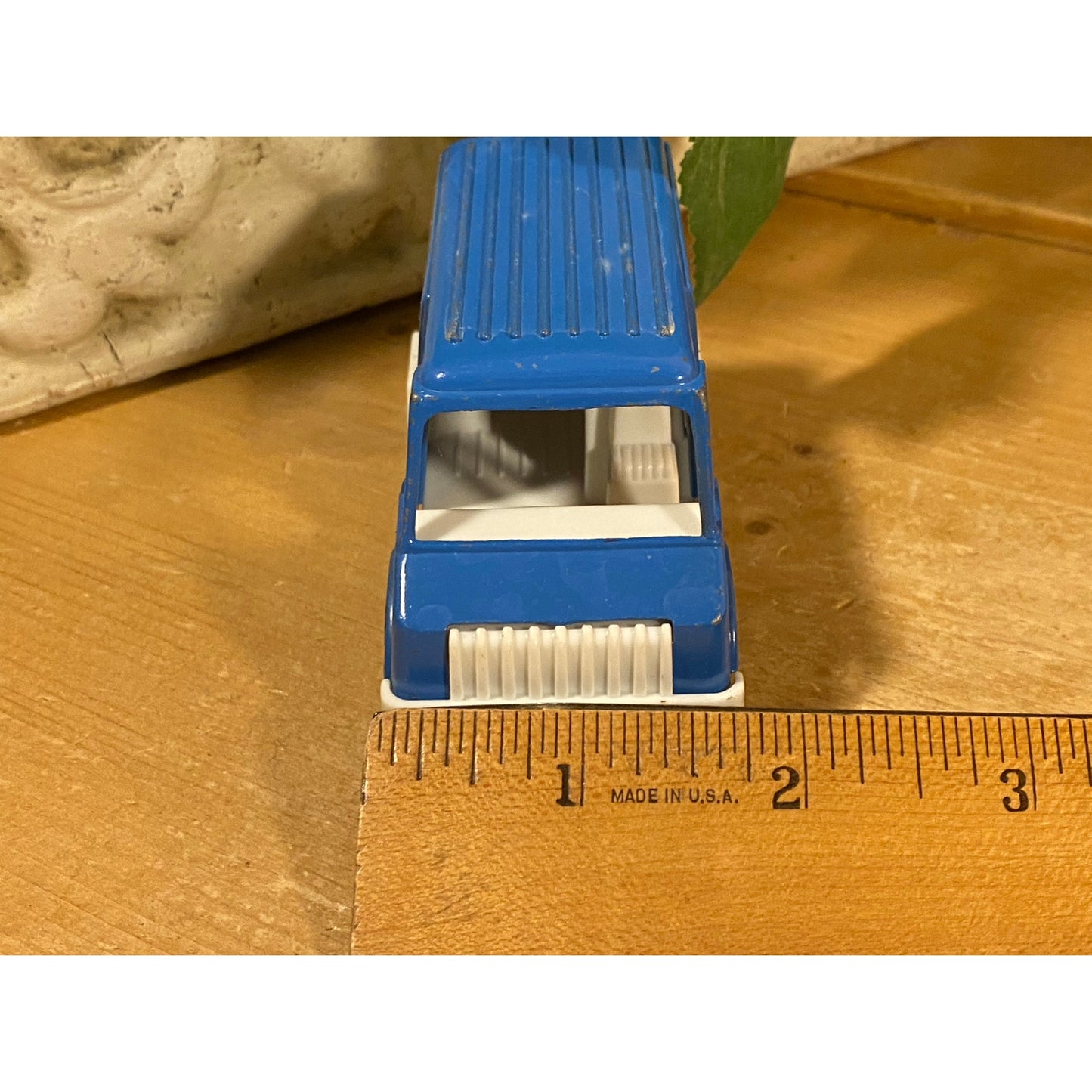 Vintage Die Cast Toy Van | Blue Van | Police Mobile Support Unit | TootsieToy | 1970 | Collectible Die Cast Toy Car | Vintage Toy Car