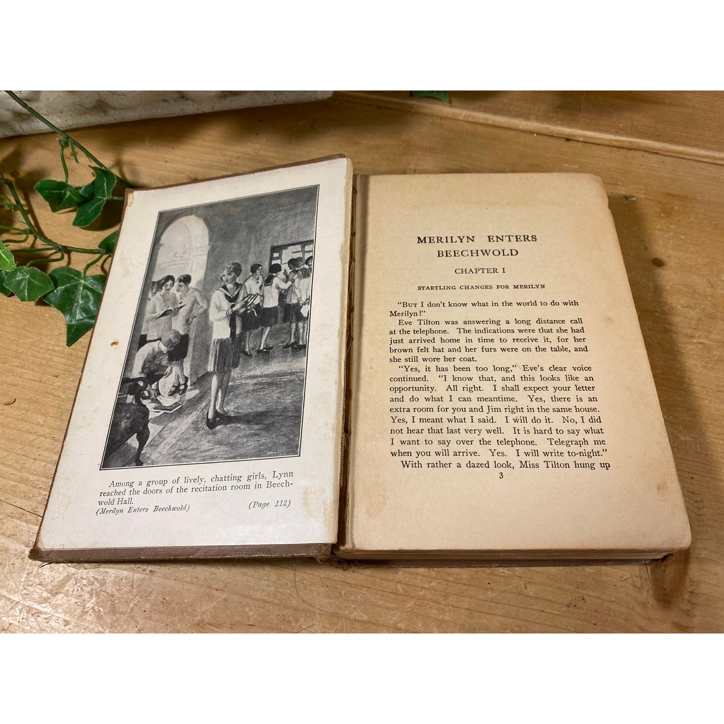 Vintage Book: Merilyn Enters Beechwold | Harriett Pyne Grove | Fiction Novel | Hardcover Book | Merry Lynn Series | Senior Year