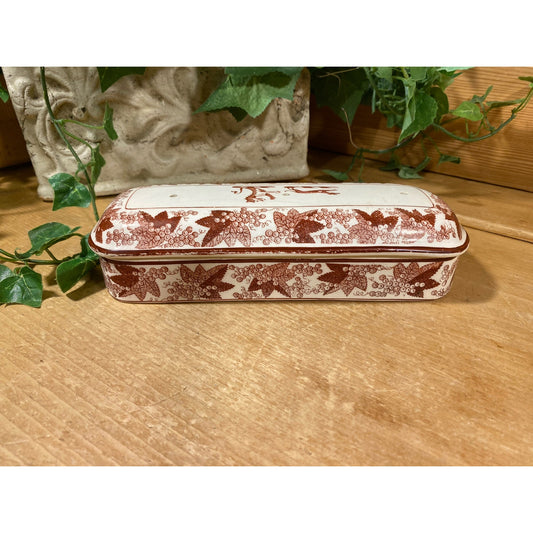 Vintage Divided Porcelain Trinket Box with Grape Leaves | Dragon and Dog | Cottagecore Decor | Porcelain Trinket Box with Three Sections