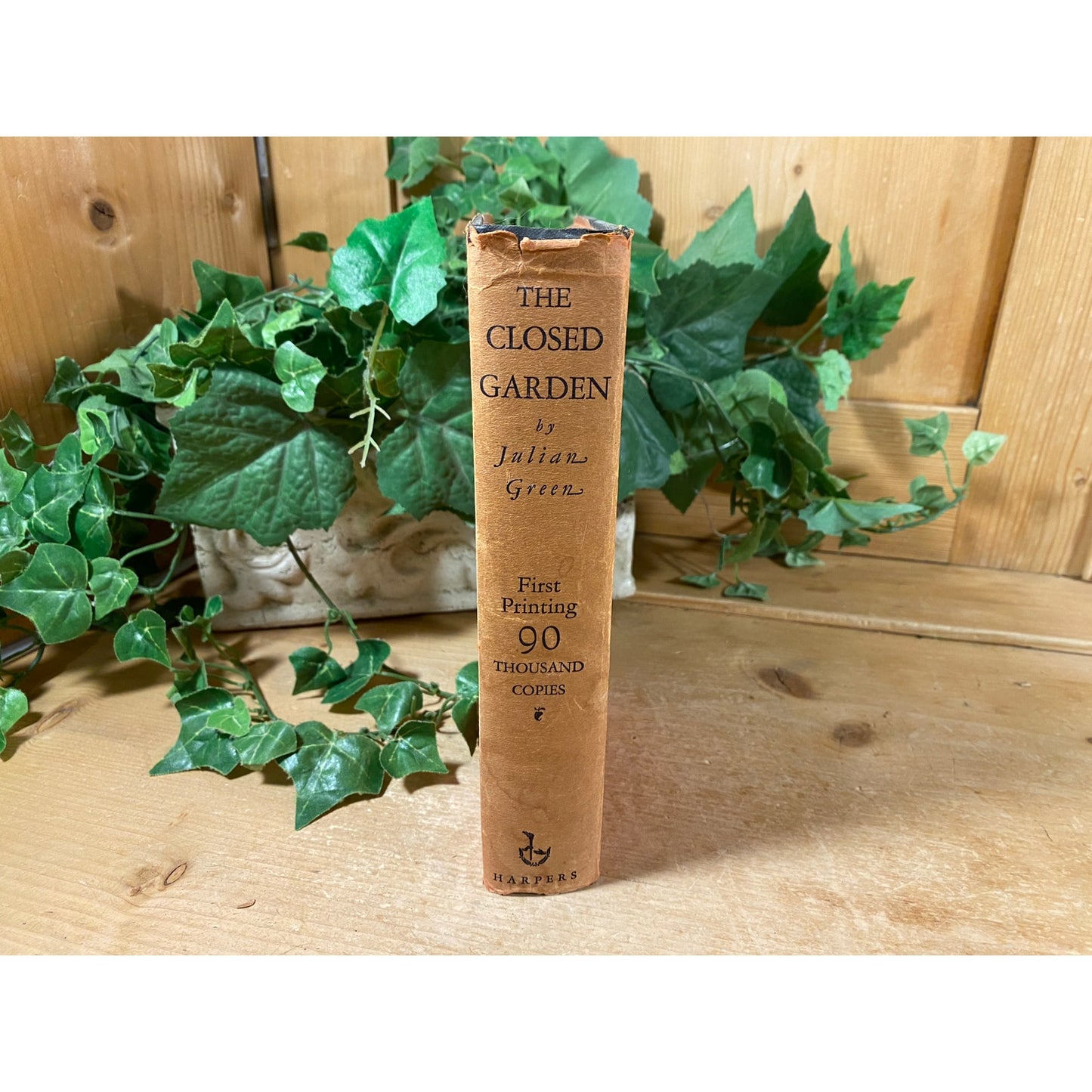 Vintage Book: The Closed Garden | Julien Green | 1928 | Fiction Novel | Hardcover Book | A Story of Adrienne's Obsession | French Literature