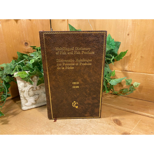 Vintage Book: Multilingual Dictionary of Fish and Fish Products | 1978 | Fish Products In 18 Languages | Hardcover Reference Book | Academia