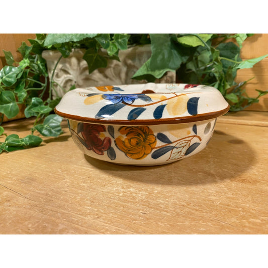 Vintage Floral Ceramic Teapot Warmer | Nasco | Made In Japan | Spring Floral Table Decor | Cottagecore Kitchen Decor | Flowers and Leaves