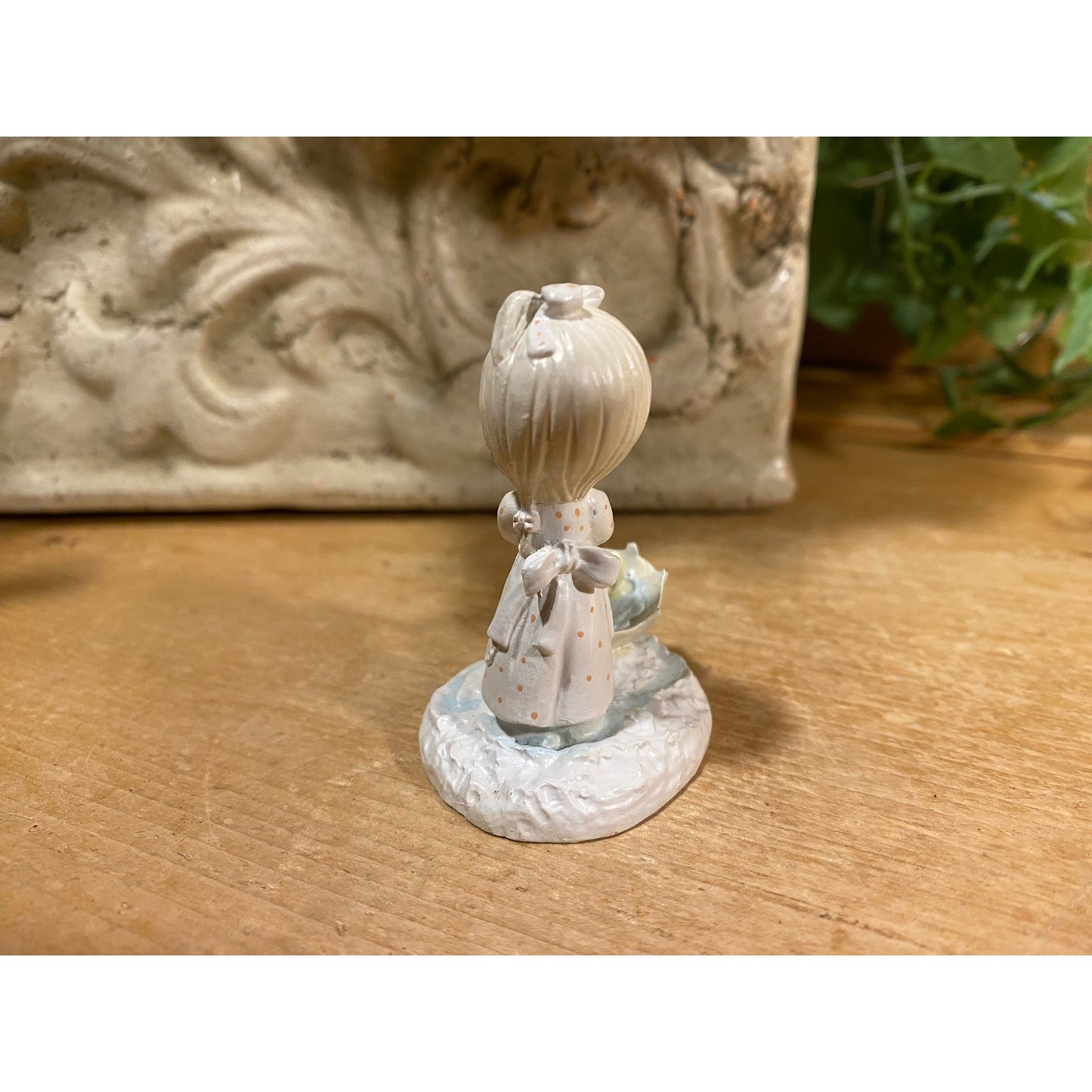 Vintage Precious Moments Figurine | Girl with Ducks In Umbrella | 1992 | 617458 | Retro Decor | Collectible Figurine | Spring Decor | Easter