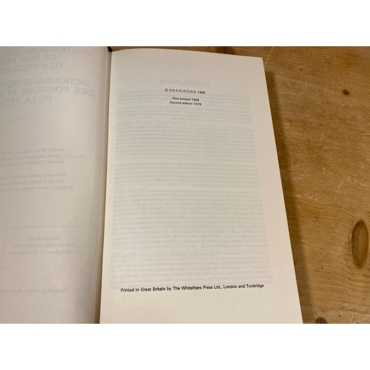 Vintage Book: Multilingual Dictionary of Fish and Fish Products | 1978 | Fish Products In 18 Languages | Hardcover Reference Book | Academia