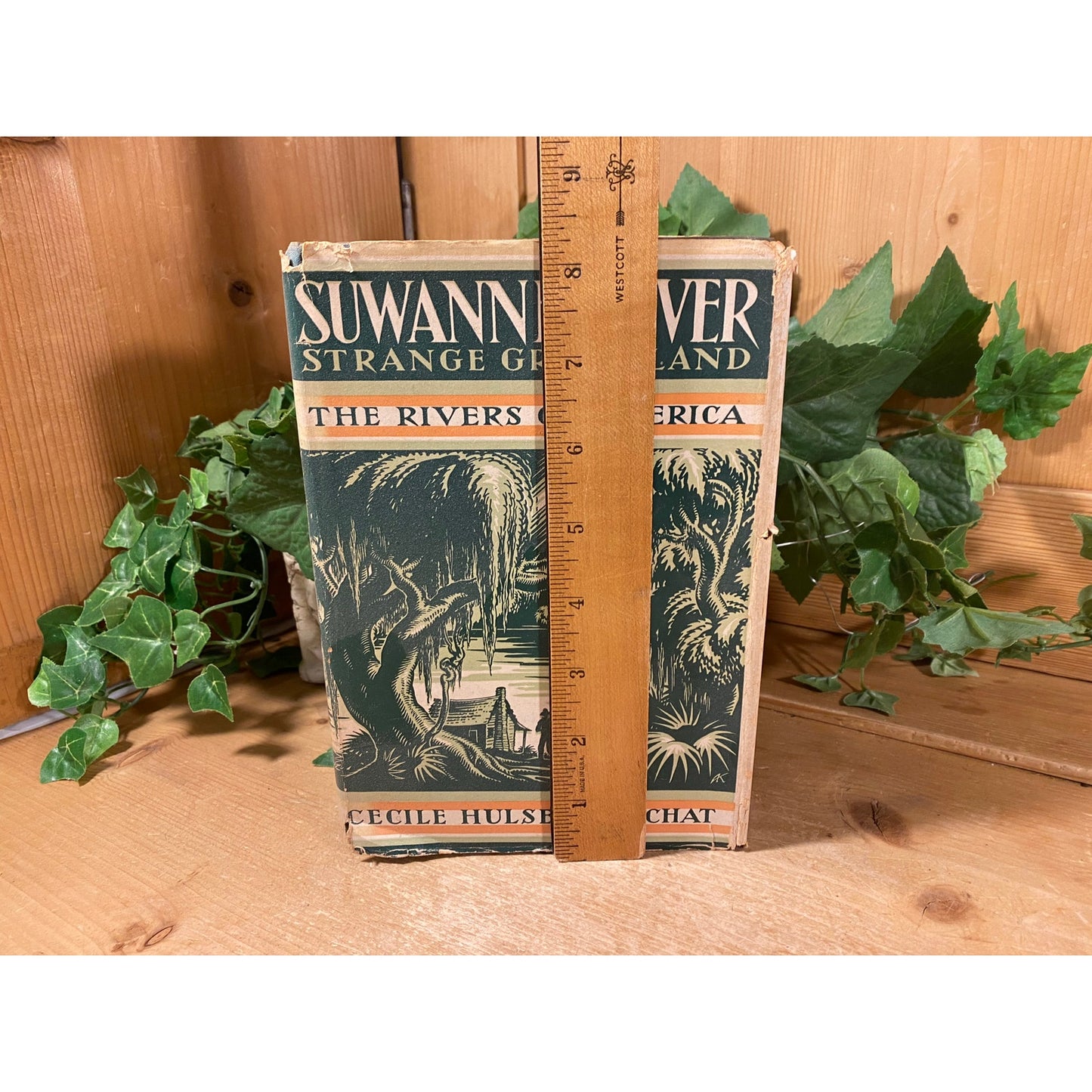 Vintage Book: Suwannee River - Strange Green Land - The Rivers of America | 1938 | Cecile Hulse Matschat | Suwannee River History, Florida