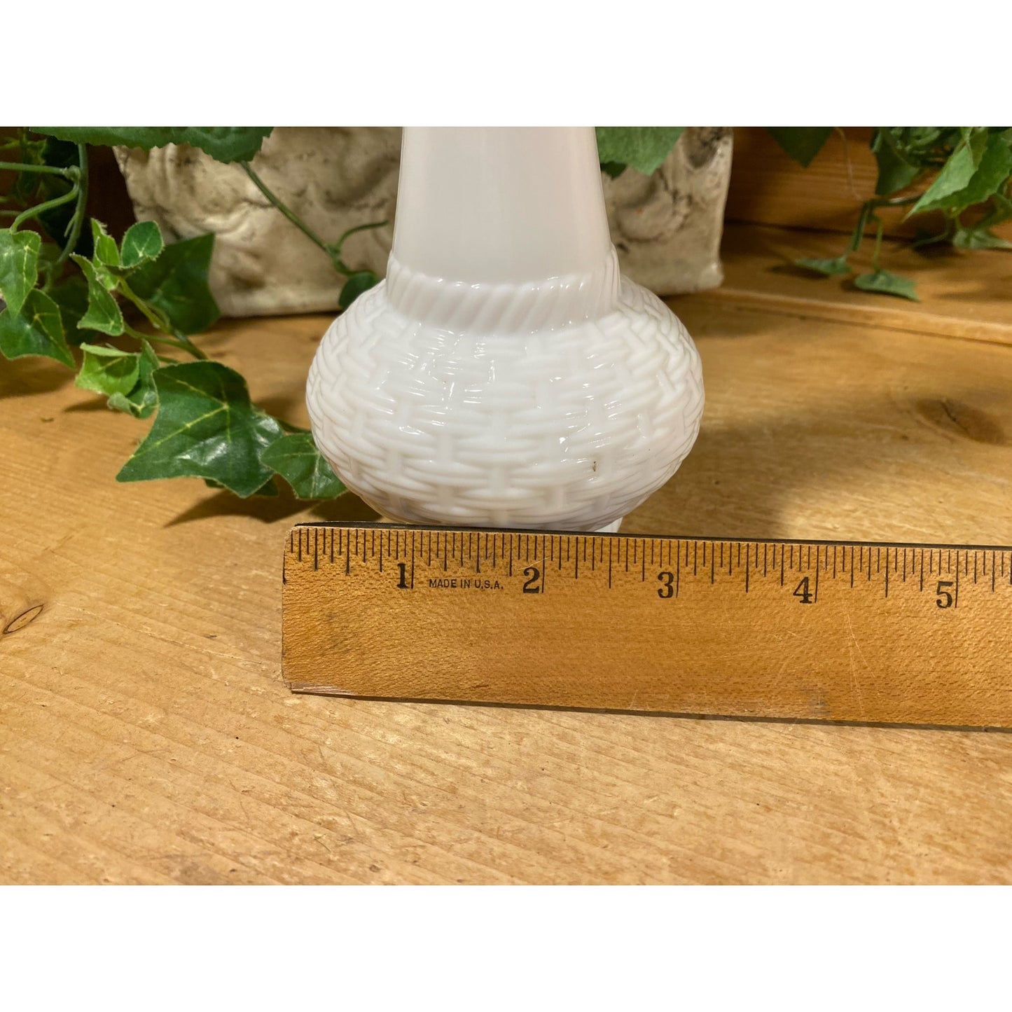 Vintage White Hobnail Glass Jergens Lotion Bottle with Pump | Midcentury Modern Bathroom Decor | White Genie-Style Bottle | Vanity Decor