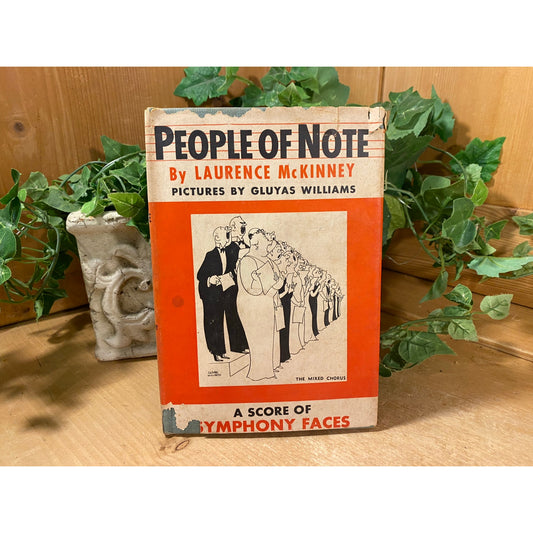 Vintage Book: People of Note - A Score of Symphony Faces | Laurence McKinney | 1940 | Hardcover | A Book Introducing Members of An Orchestra