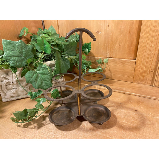 Vintage Metal Beverage Caddy | Farberware | Midcentury Modern Decor | Metal Drink Carrier/Holder | Barware | Cocktail Server | Glass Caddy