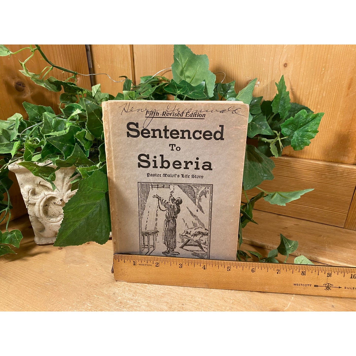 Vintage Book: Sentenced to Siberia | 1940 | Pastor Basil A. Maylof | Imprisonment of Russian Missionary | Hardcover Book | Christian History