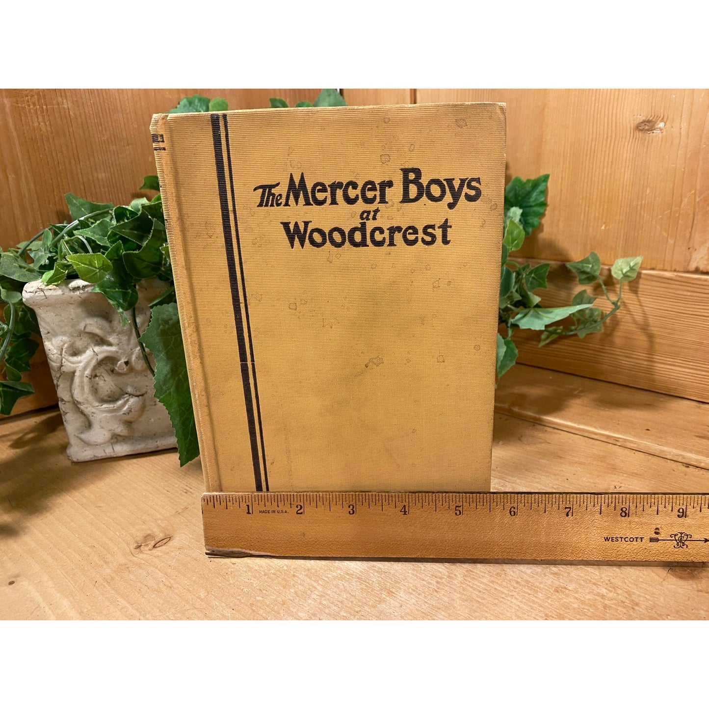 Vintage Book: The Mercer Boys At Woodcrest | Capwell Wyckoff | Fiction Novel | Hardcover Book | Mystery Novel for Young Readers | Military