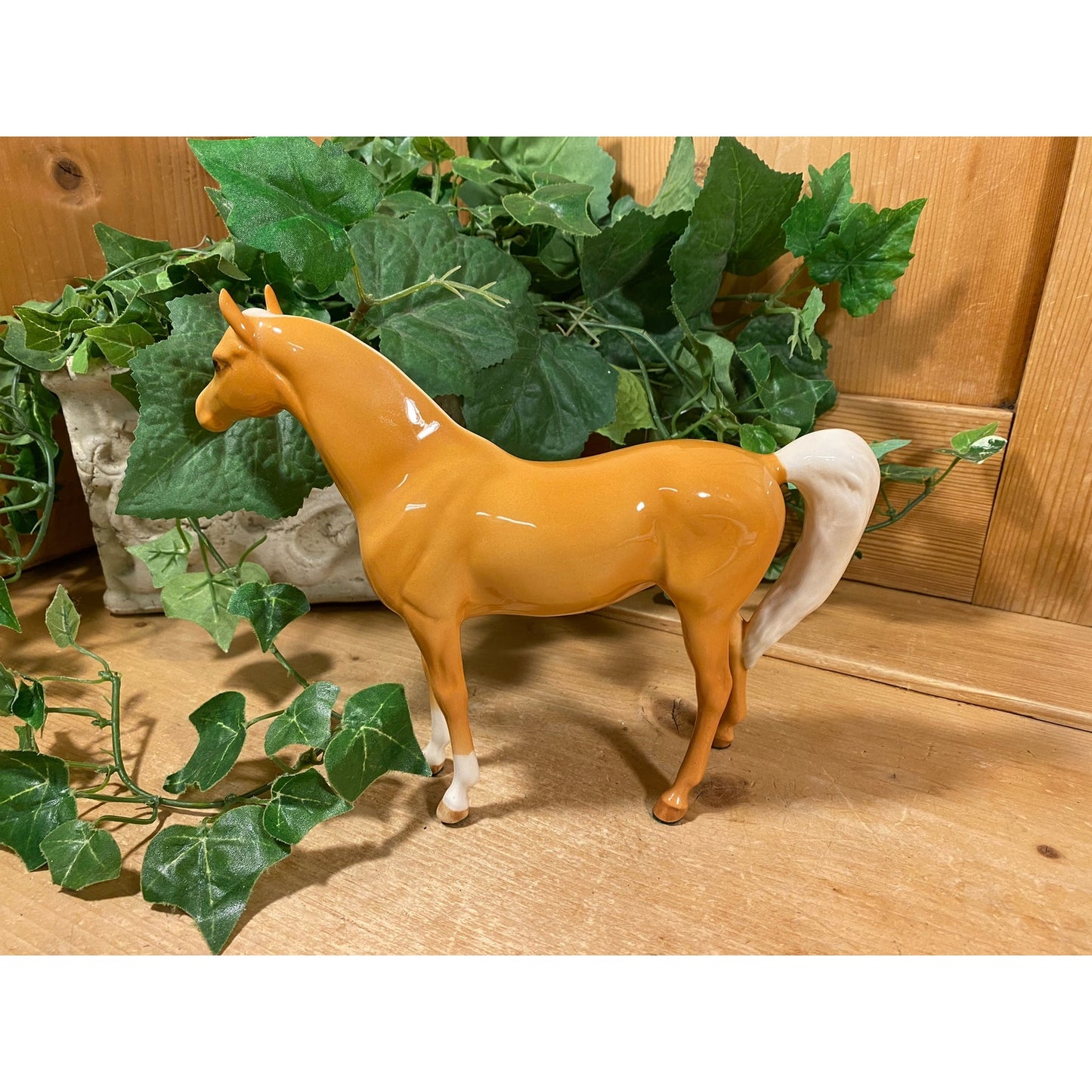 Vintage Beswick Xayal Arab Stallion | Gloss Palamino by Arthur Gredington | Made In England | Collectible Arabian Horse Figurine | Farmhouse