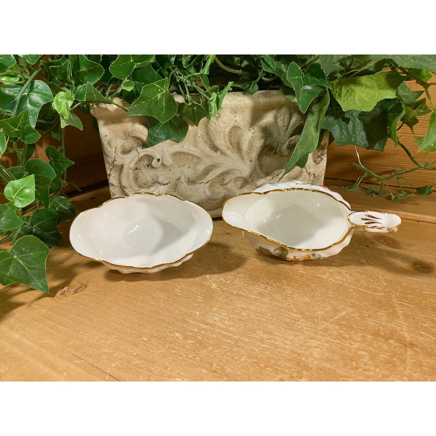 Vintage Bone China Sugar Bowl and Creamer - Set of 2 | Hammersley | Made In England | Yellow and Pink Floral | Shabby Chic | Sugar and Cream