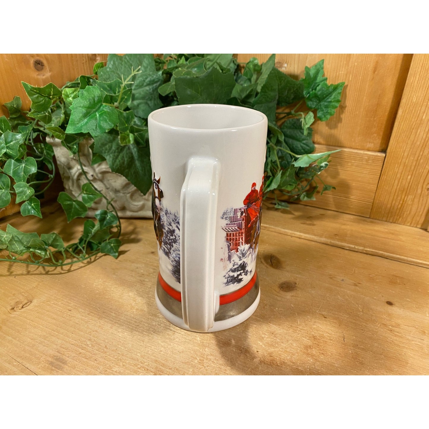 Vintage Ceramic Budweiser Stein | 2011 | Budweiser Clydesdale Horses | Strength, Power, Beauty | Brax Beer Stein | Brax | Retro Barware