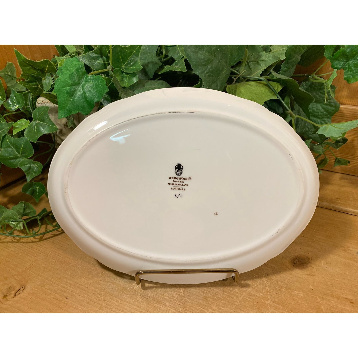 Vintage Oval Floral Wedgwood Plate | Rosedale Pattern | Made In England | White Wedgwood Platter w/ Pink and Blue Flowers | Shabby Chic