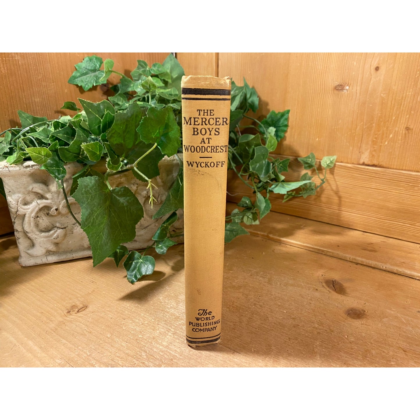 Vintage Book: The Mercer Boys At Woodcrest | Capwell Wyckoff | Fiction Novel | Hardcover Book | Mystery Novel for Young Readers | Military