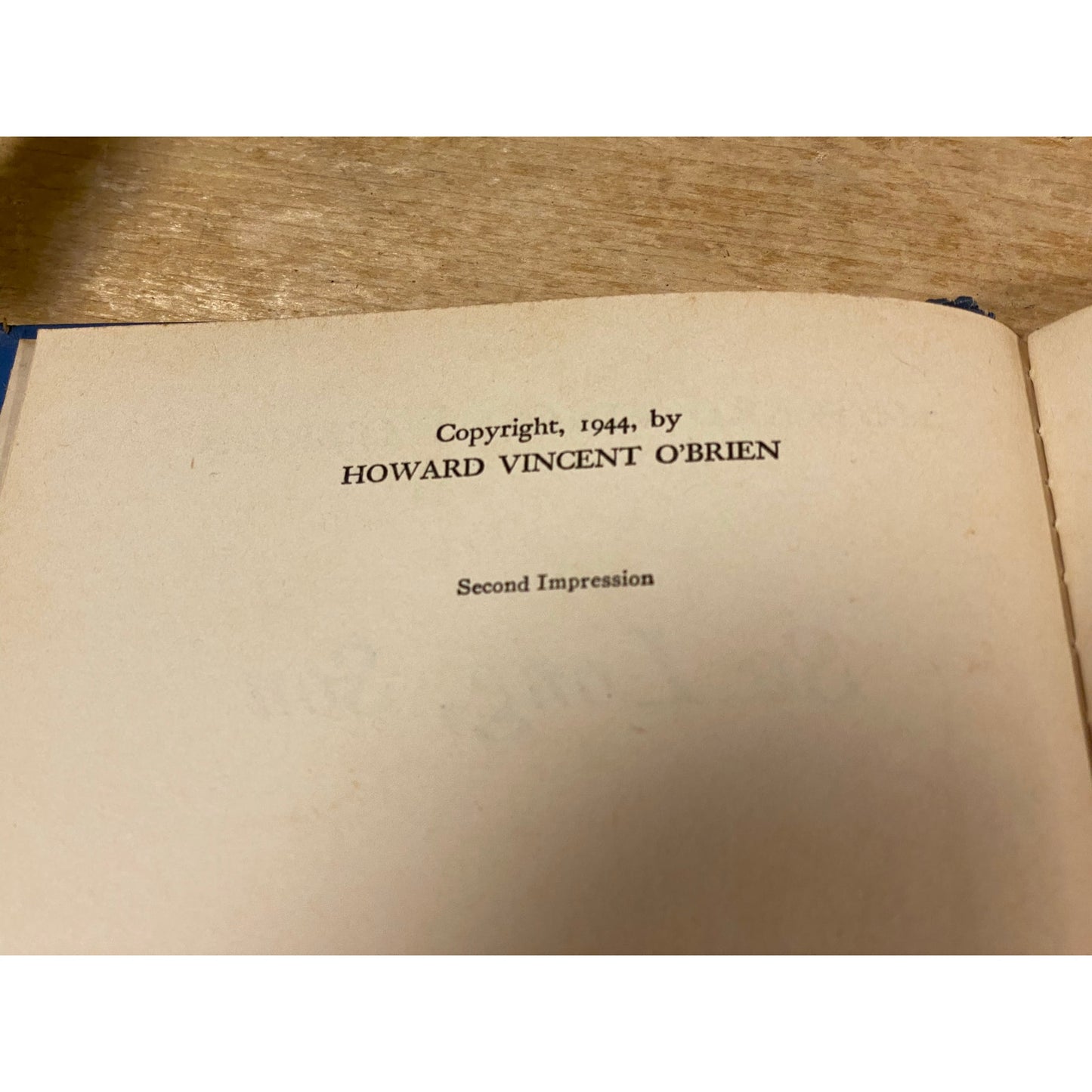 Vintage Book: So Long, Son | Howard Vincent O'Brien | 1944 | Hardcover Book | Grief Of A Father Who Lost A Son In Combat In WW II