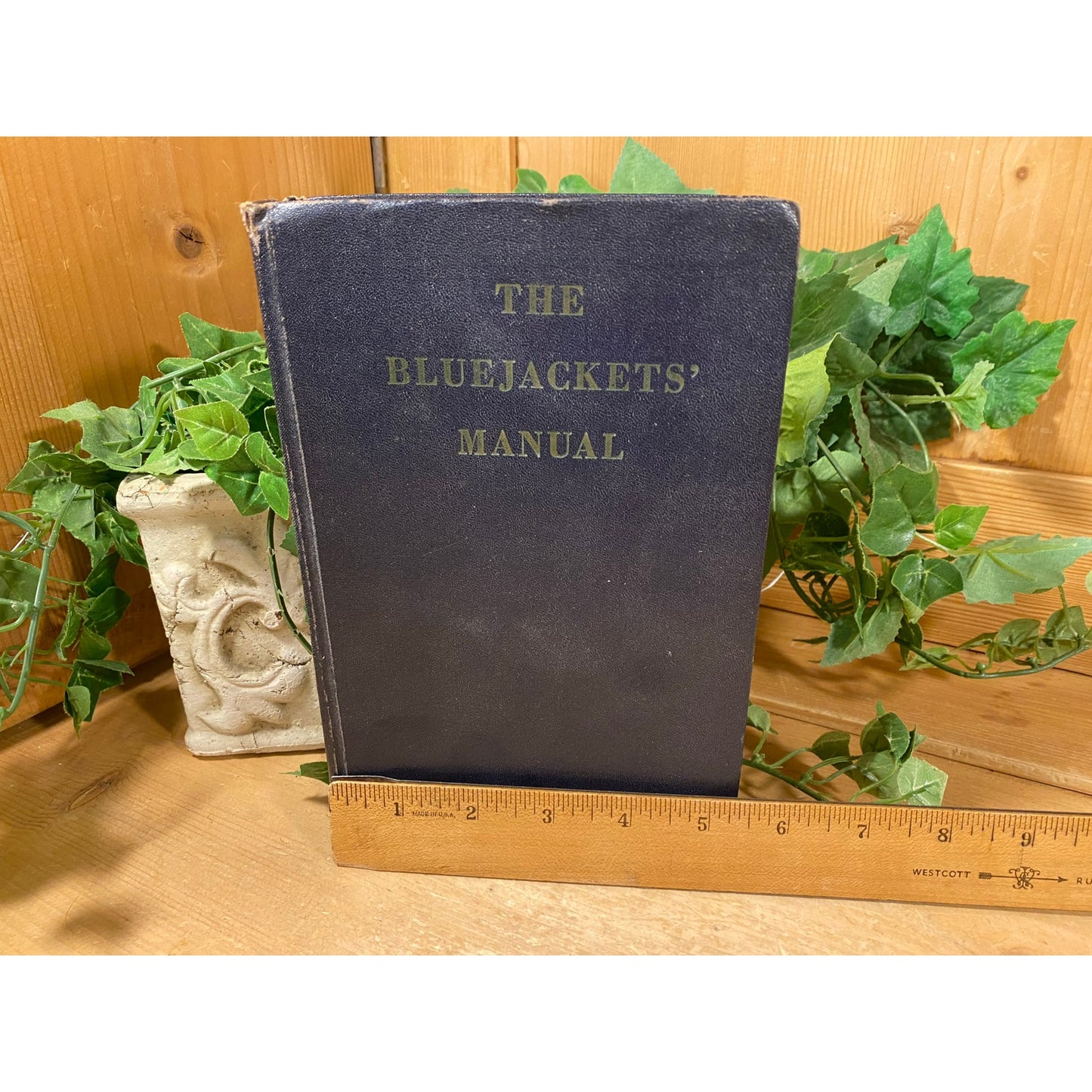 Vintage Book: The Bluejackets' Manual  | United States Navy Handbook | 1959 | US Navy Memorabilia | Procedures, Expectations for Recruits