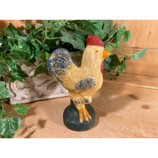 Vintage Terracotta Chicken Figurine | Springfield Pottery Works | Vintage Hen Figure | 1989 | Farmhouse Decor | Chickens | Hen | Rooster