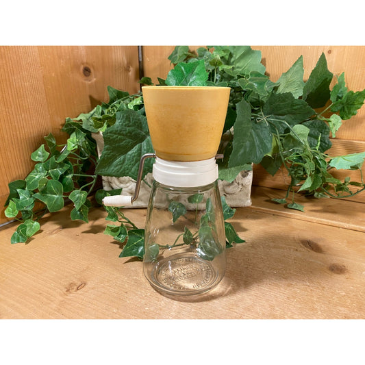 Vintage Nut Chopper/Grinder | Federal Housewares | Glass Jar with Plastic Top | Nuts or Spice Grinder | Midcentury Kitchen Decor | 1970s