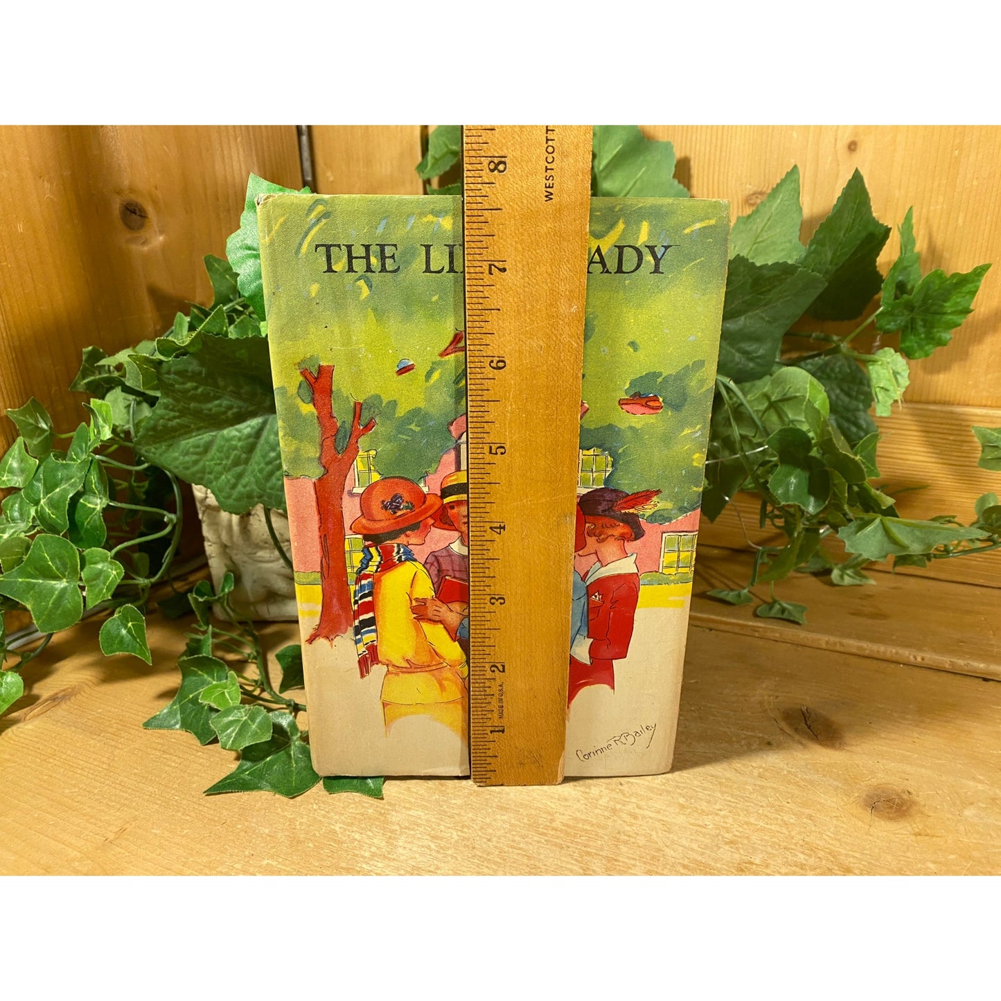 Vintage Book: The Lilac Lady | 1937 | Ruth Brown MacArthur | Fiction Novel | Hardcover Book | Greenfield Sisters | Saalfield Publishing