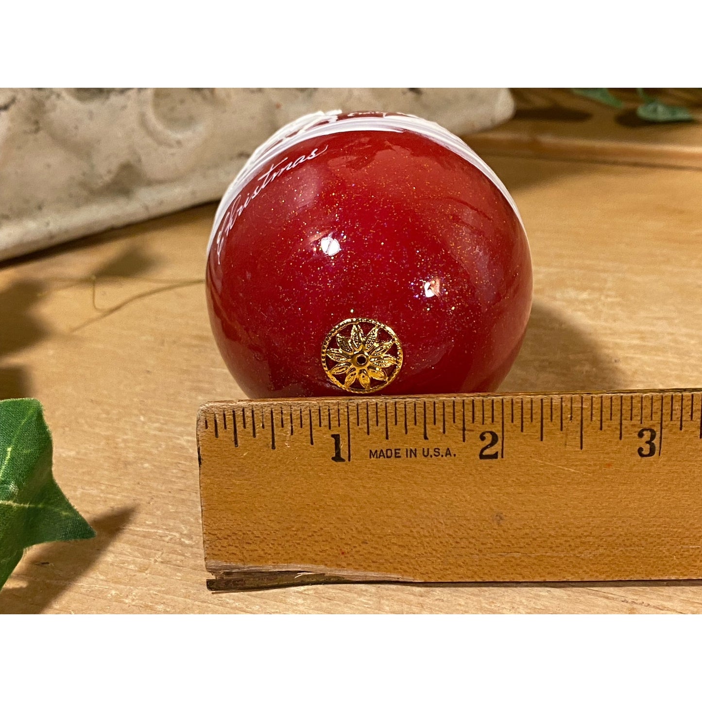Vintage Handpainted Real Eggshell with Winter Sleigh Ride Scene | Eggsquisite Egg |Christmas | Folkart | Red Painted Egg (cup not included)