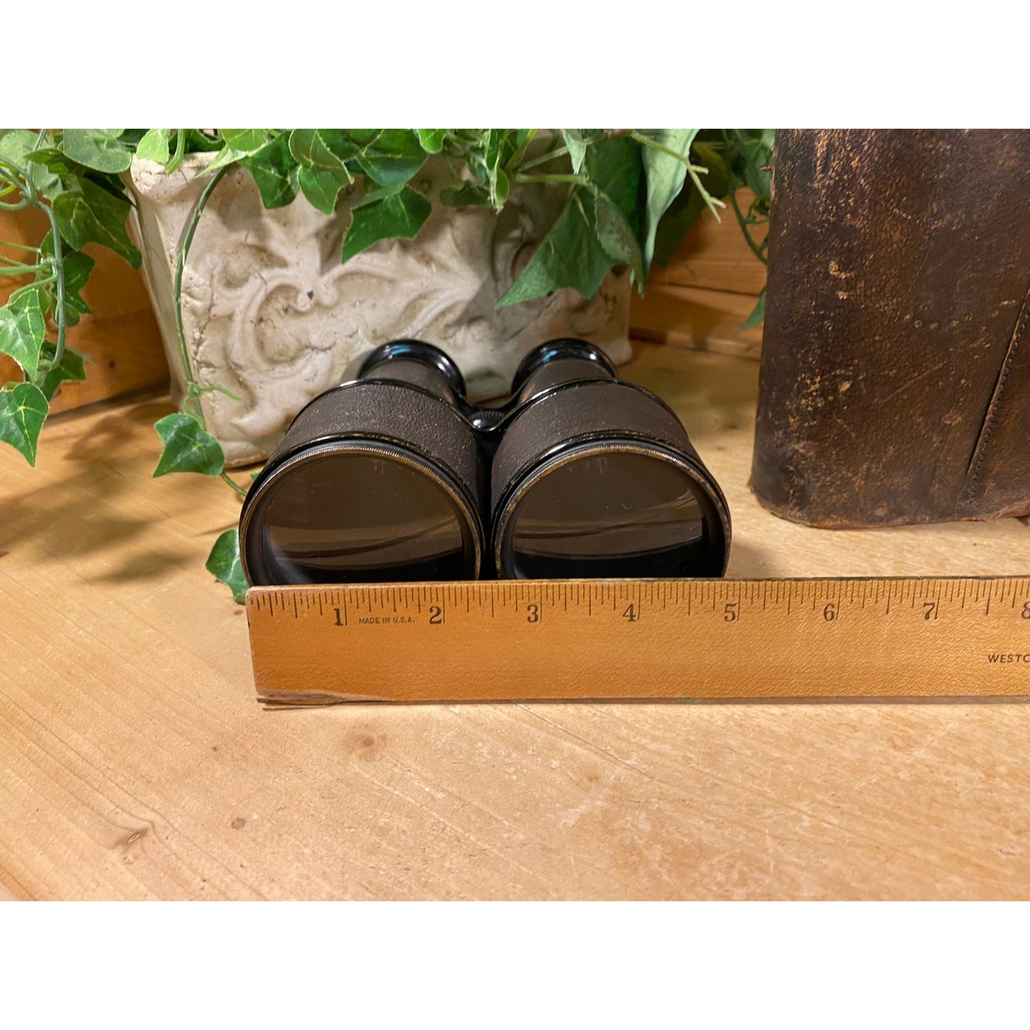 Vintage Black Binoculars with Leather Case | Verdi Paris | Bird Watching | Long Distance Viewing | Hunting | Camping | Opera | Ballgames