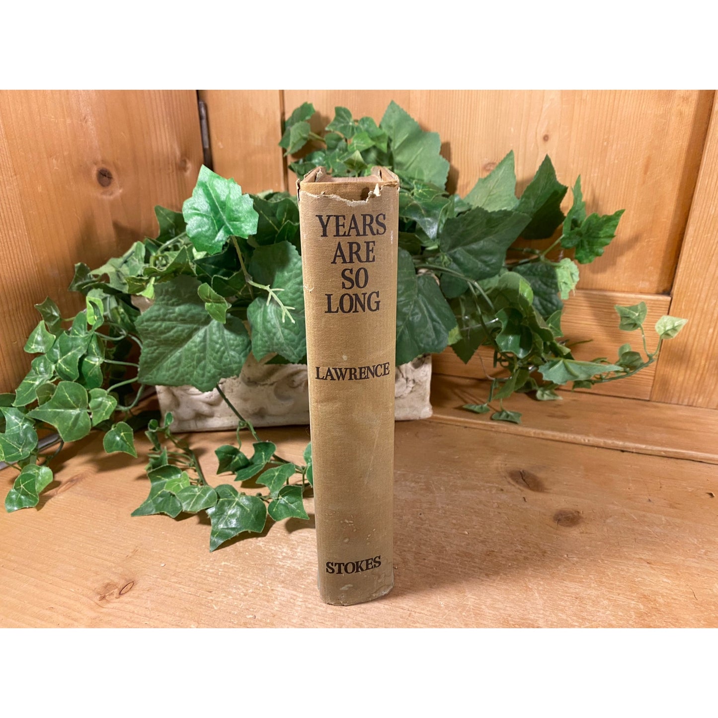 Vintage Book: Years Are So Long I Dare Not | Josephine Lawrence | 1934 | Fiction Novel | Hardcover Book | Hardships of Elderly Couple