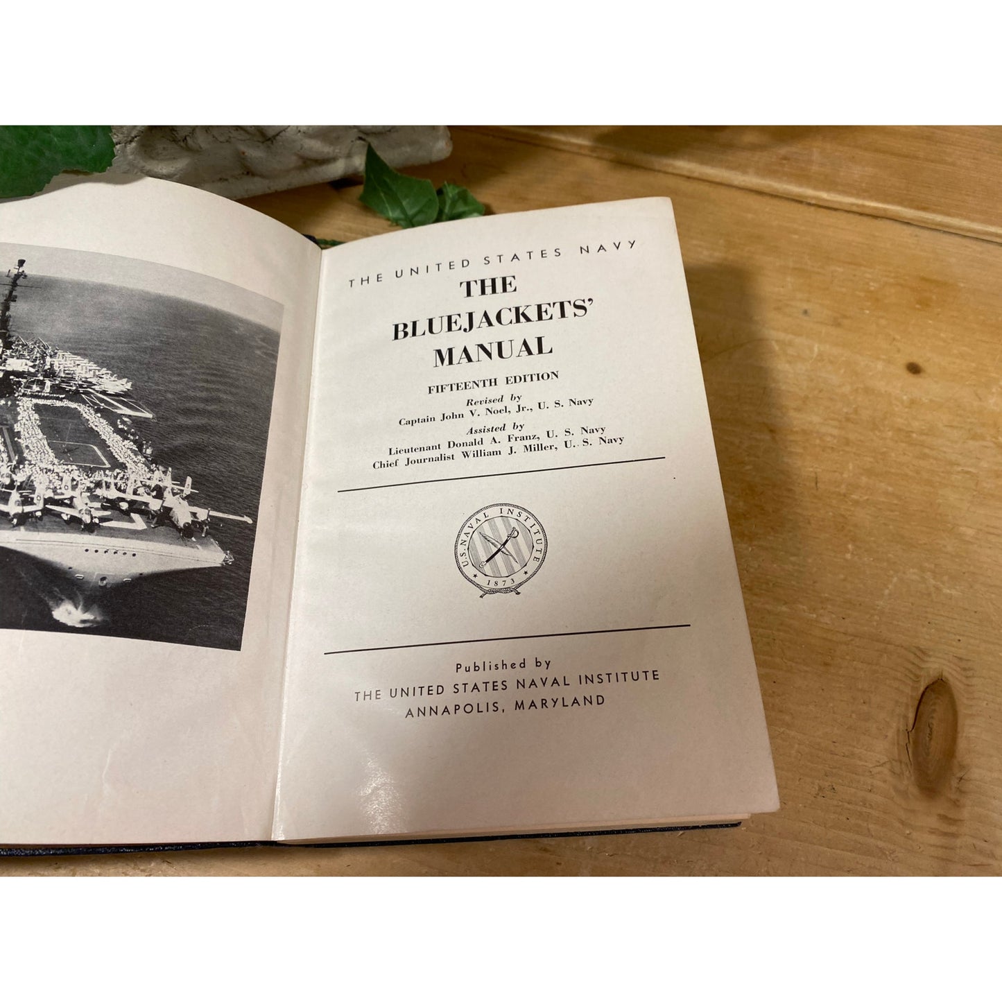 Vintage Book: The Bluejackets' Manual  | United States Navy Handbook | 1959 | US Navy Memorabilia | Procedures, Expectations for Recruits