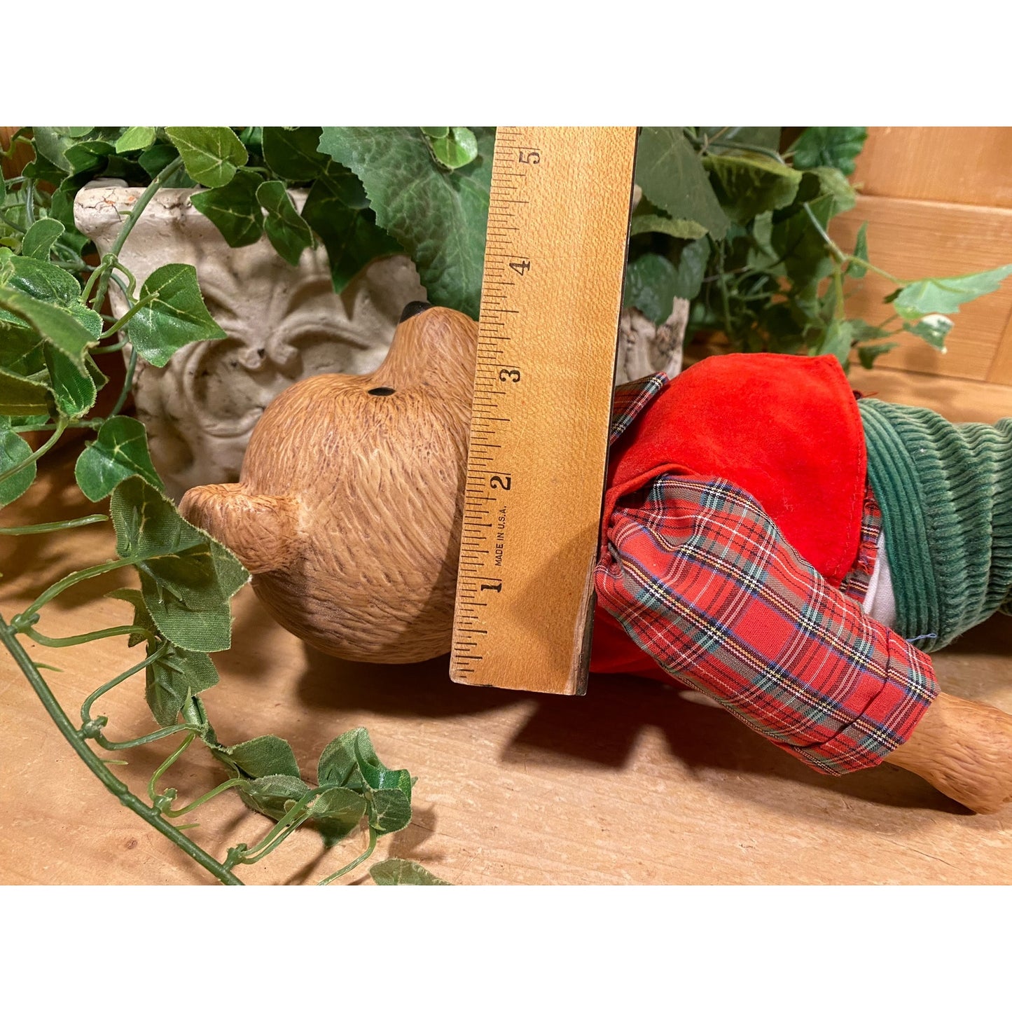 Vintage Music Box Bear with Ceramic Head and Paws | Schmid | "My Favorite Things" | 1984 | Schmid | Gordon Fraser | Collectible Teddy Bear