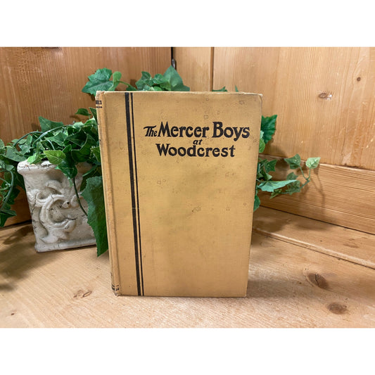 Vintage Book: The Mercer Boys At Woodcrest | Capwell Wyckoff | Fiction Novel | Hardcover Book | Mystery Novel for Young Readers | Military