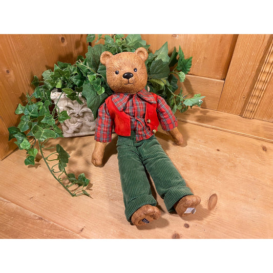 Vintage Music Box Bear with Ceramic Head and Paws | Schmid | "My Favorite Things" | 1984 | Schmid | Gordon Fraser | Collectible Teddy Bear