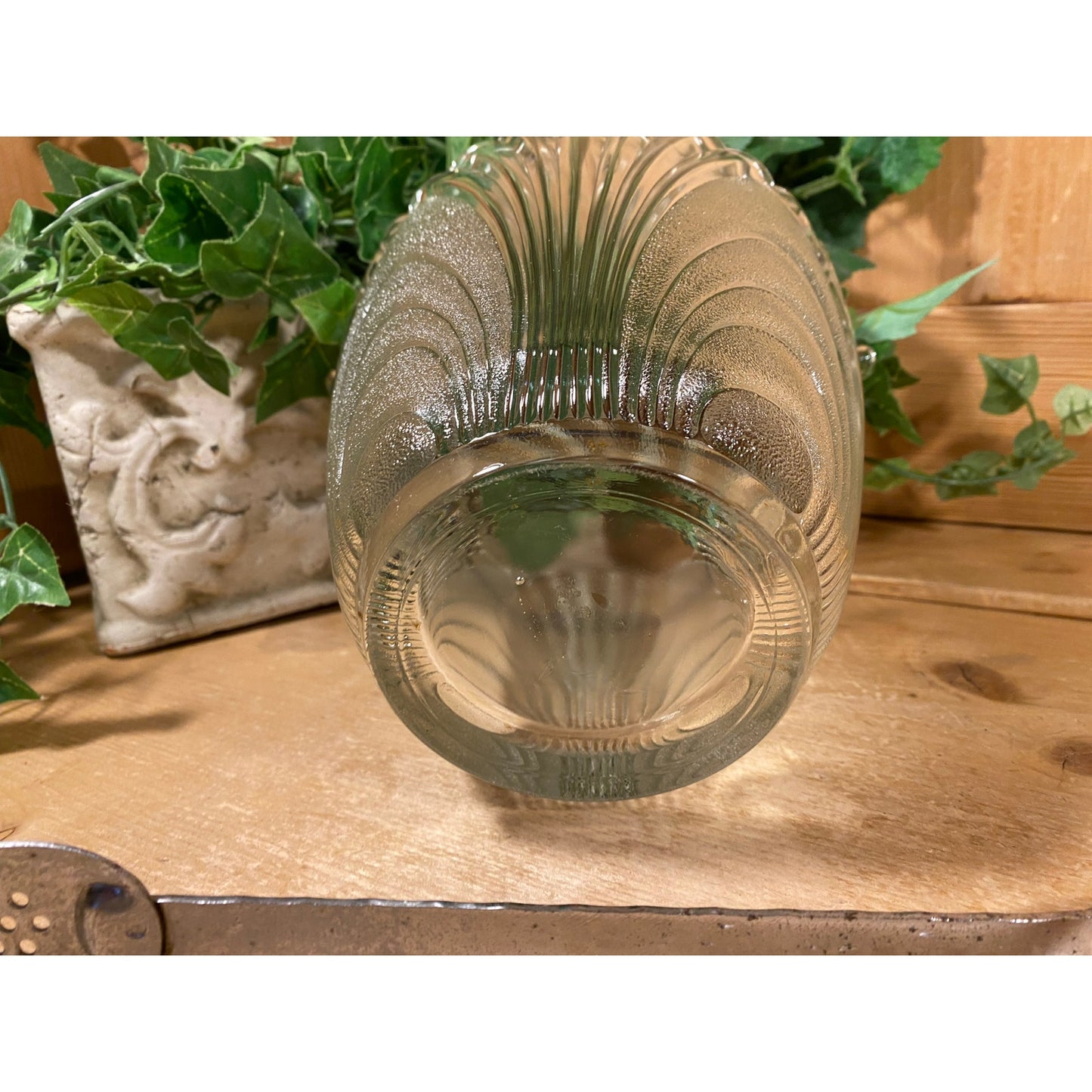 Vintage Frosted Glass Ice Bucket with Metal Handle + Tongs | Wine Chiller | MCM | Champagne | Art Deco Bucket | Midcentury Modern Barware