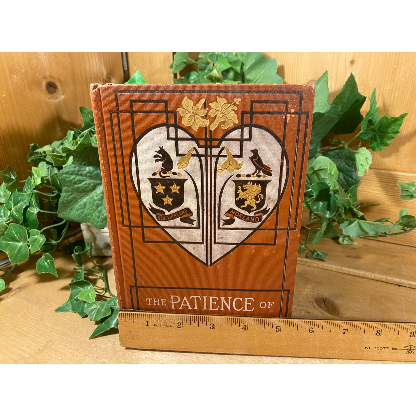 Vintage Book: The Patience of John Morland | Mary Dillon | 1909 | Fiction Novel | Hardcover Book | Real-Life Petticoat Affair