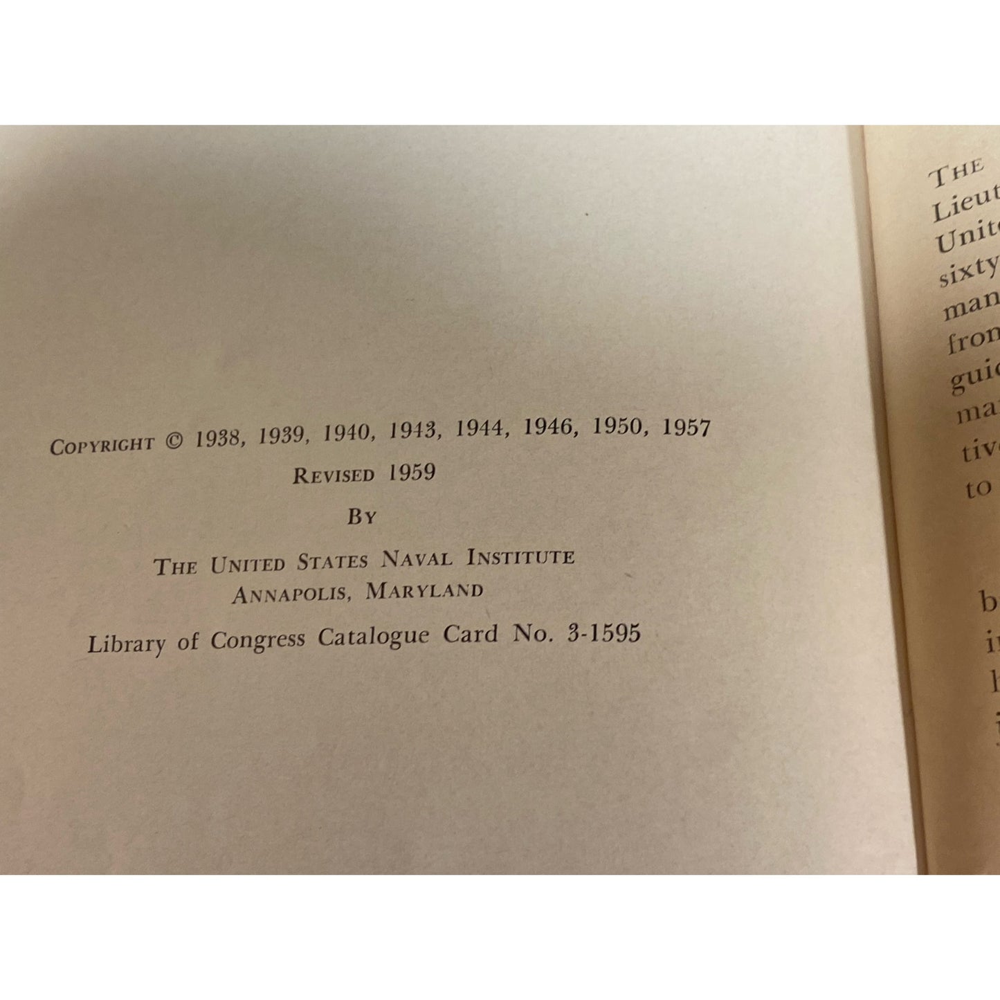 Vintage Book: The Bluejackets' Manual  | United States Navy Handbook | 1959 | US Navy Memorabilia | Procedures, Expectations for Recruits