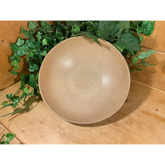Vintage Tan Melamine Fruit Bowl | Flintwood | 911 | Midcentury Modern Decor | Tan Color Melamine Serving Bowl | MCM Decor | Cottagecore