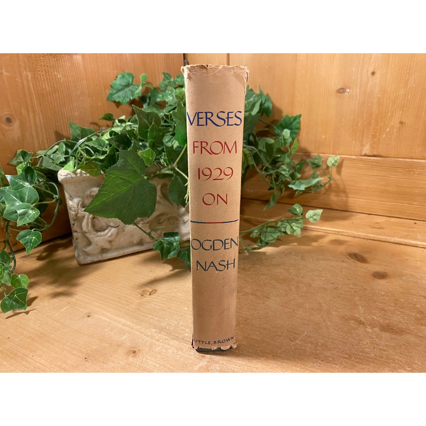 Vintage Book: Verses From 1929 On | Ogden Nash | 1959 | Hardcover Poetry Book with Dust Jacket | Collection of Humorous Poems By Ogden Nash