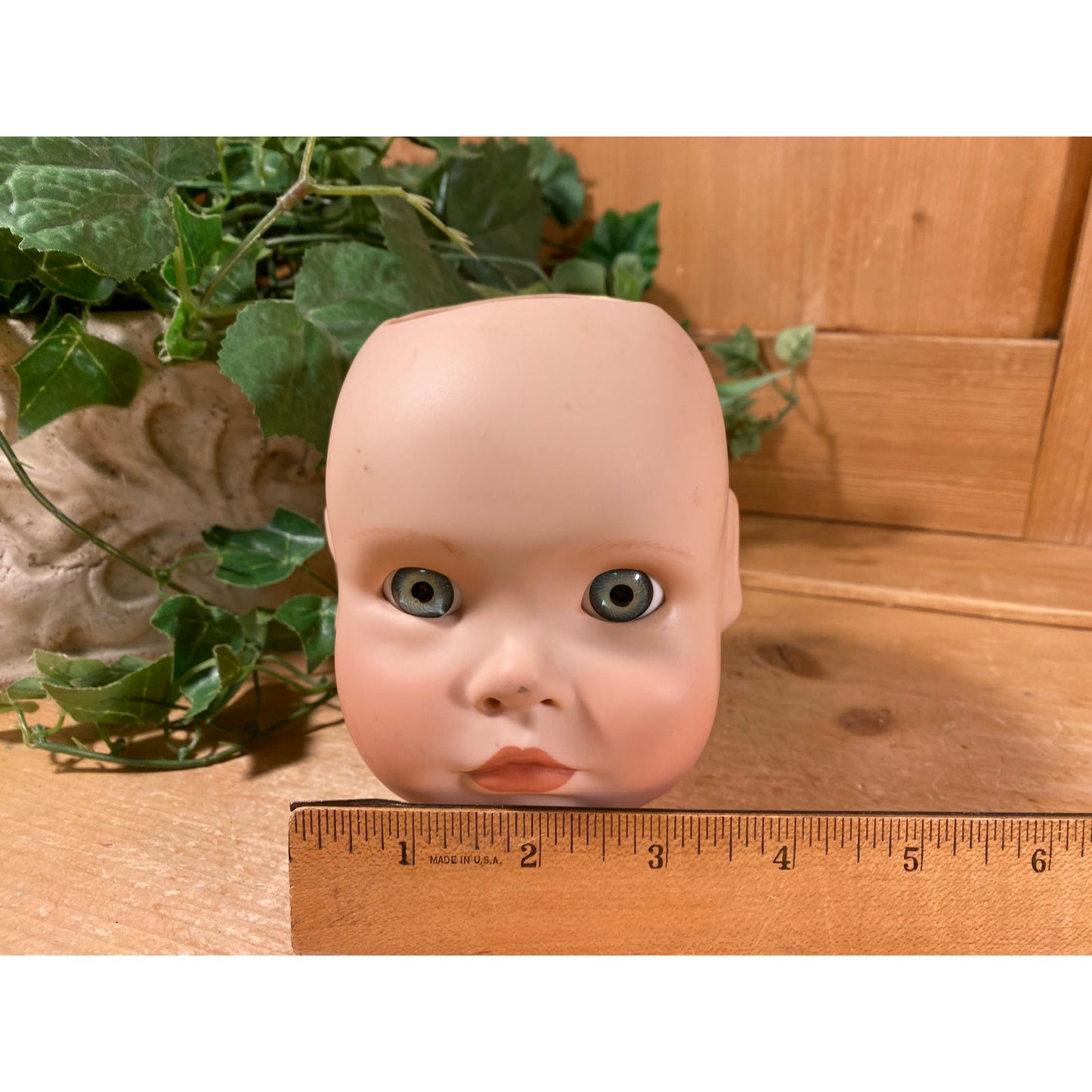 Vintage Porcelain Doll Head with Blue Eyes | Brook | Jones Mold Co. | Dorene Van Ausdal | 1990 | Doll Artist | Doll Making Supplies | Dolls