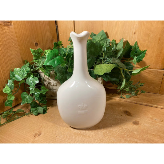 Vintage Royal Copenhagen White Ceramic Vase | 4494 | Made In Denmark | Midcentury Modern Table Decor | Cottagecore Decor | Shabby Chic Decor
