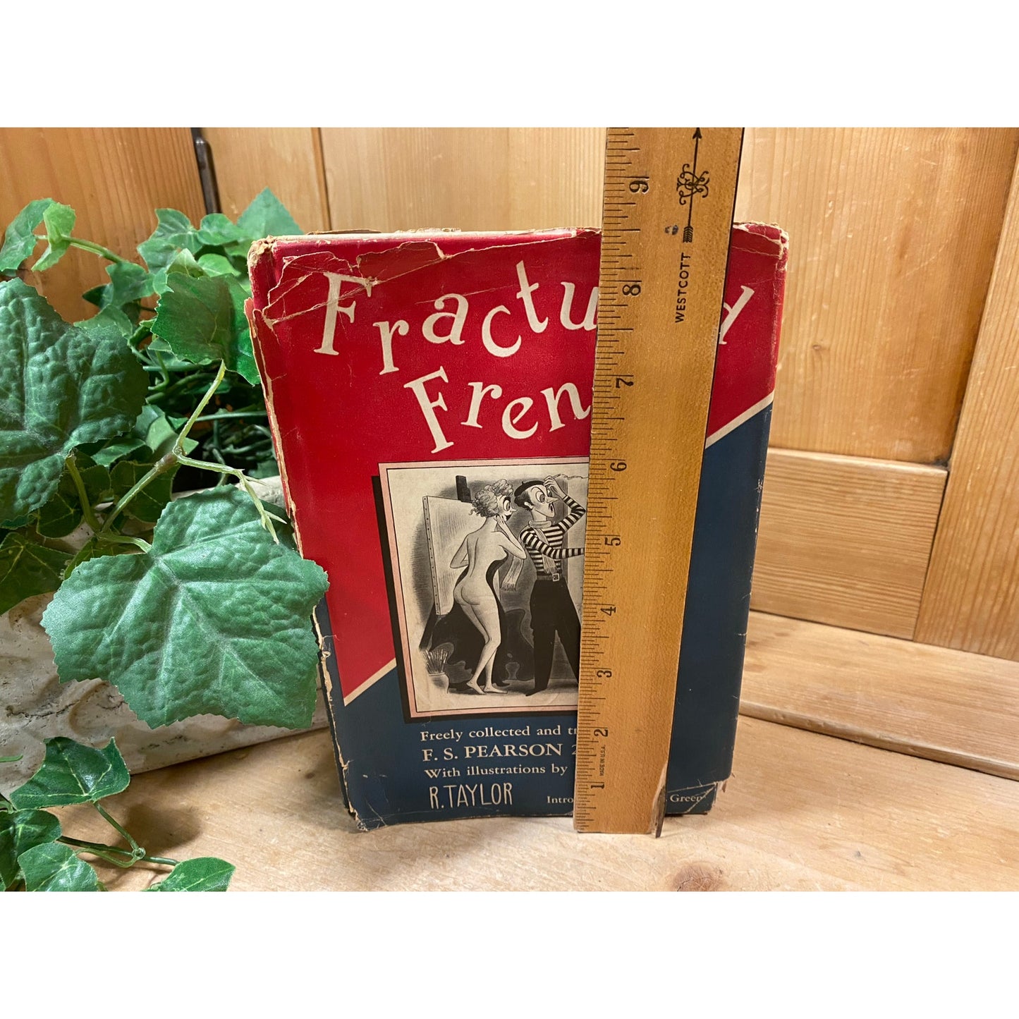 Vintage Book: Featured French | 1950 | Fred Pearson | Humorous Misinterpretations of French Language | Hardcover Book with Dust Jacket | Humor