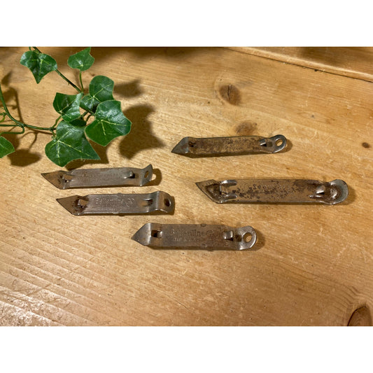 Vintage Collectible Metal Bottle Openers - Set of 5 | Stegmaier, Schidts, Rheingold, Ballantine | Ale, Beer, Bottle Opener | Academia Decor