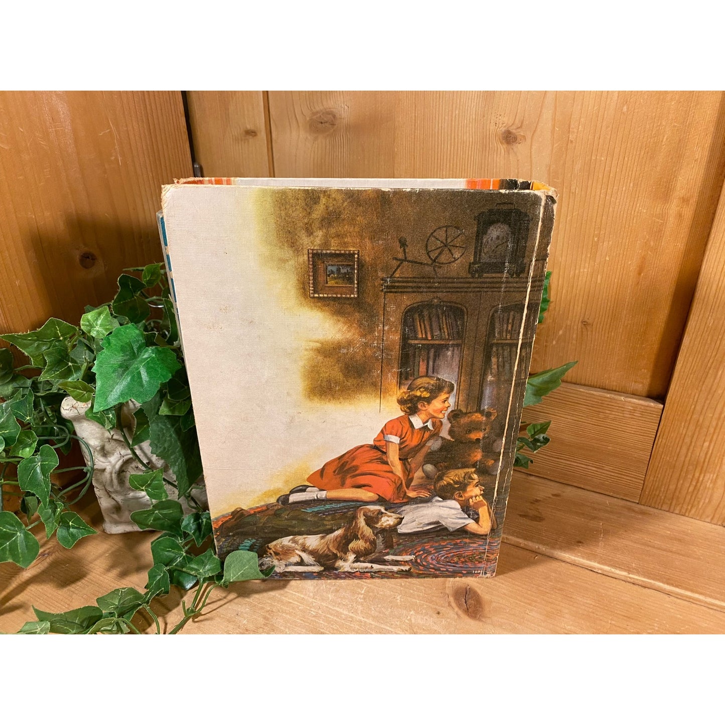 Vintage Book: 365 Bedtime Stories | Hardcover Children's Storybook | Vintage Kids Story Book | Cottagecore Shelf Decor | Grandma with Kids